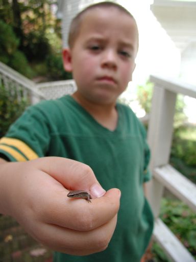 Matt with lizard